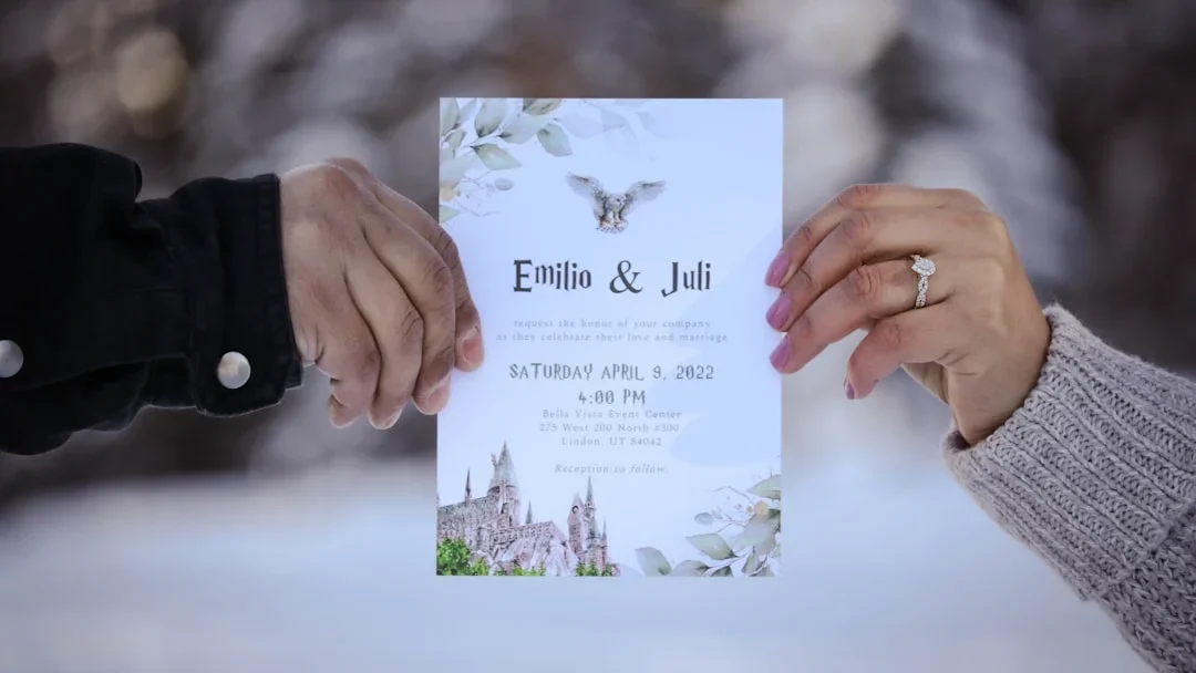 Digital Invitation Wedding Couple
