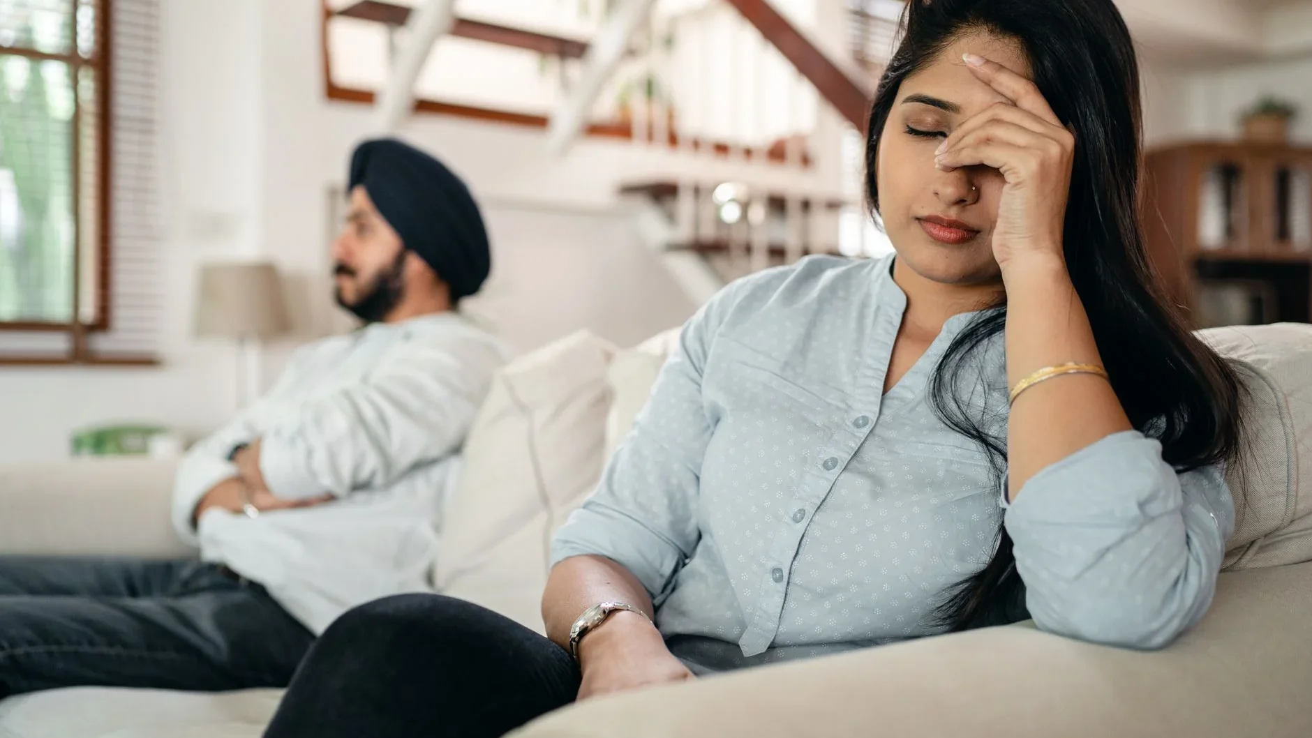 Wedding Invitation Stress Frustrated Couple